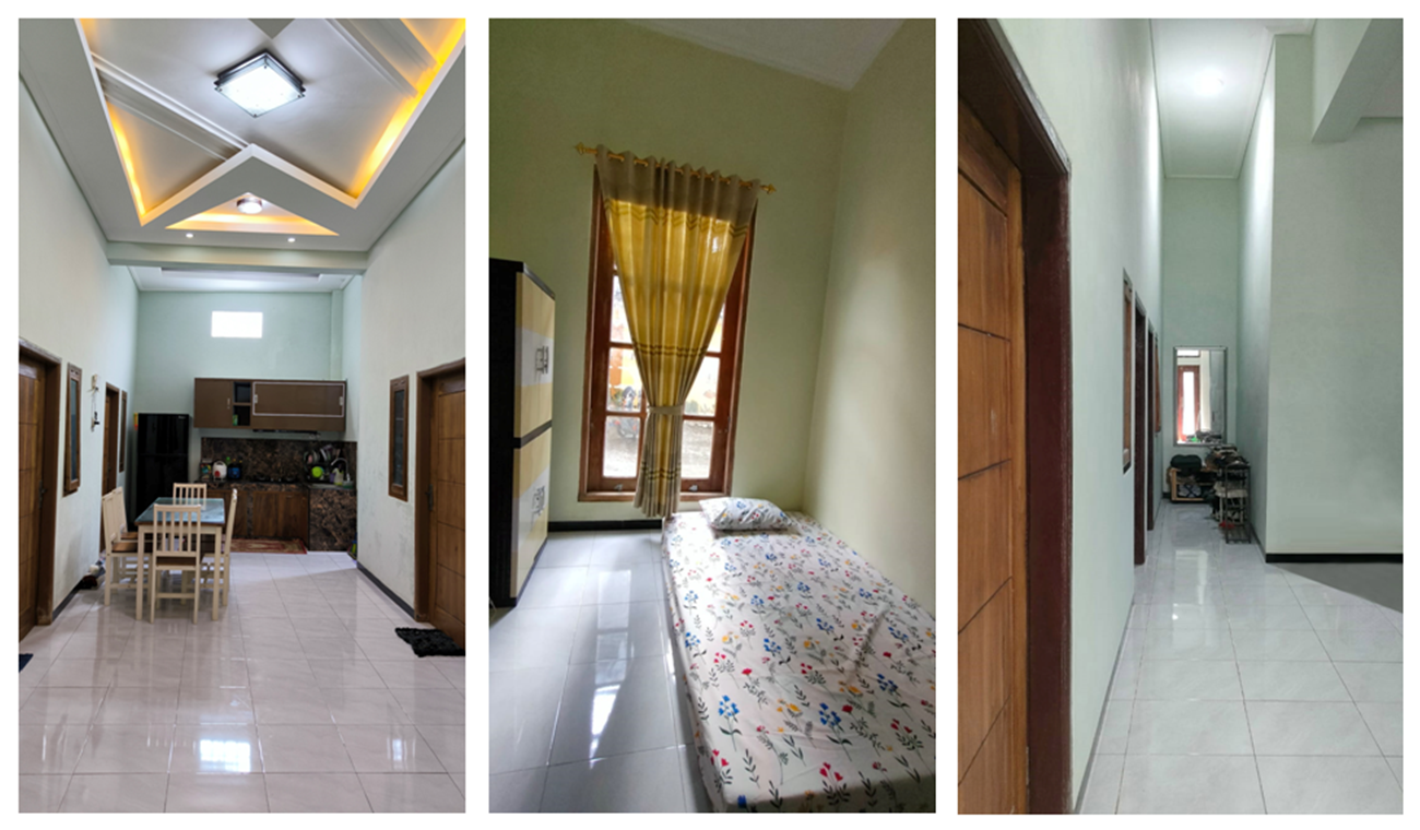 Kos Tampak Samping - Area Parkir